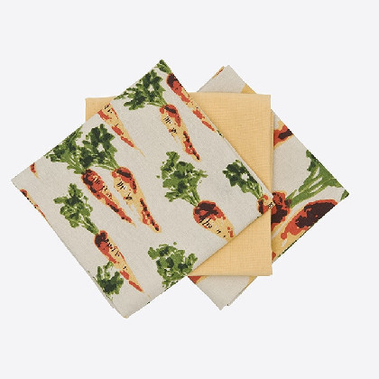 Paños Cocina Set 3 pzas - Carrots
