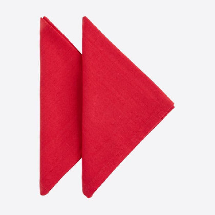 Set 2 Servilletas - Basic Rojo