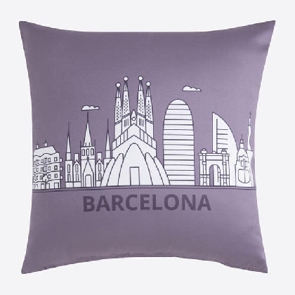 Funda de coixí - Skyline White