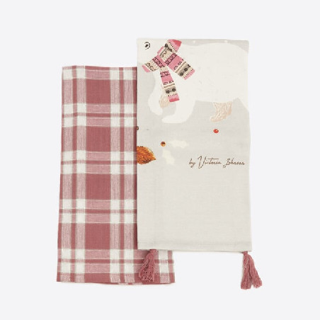 Paños Cocina 2 pzas Algodón - Oso polar | Ropa para el hogar