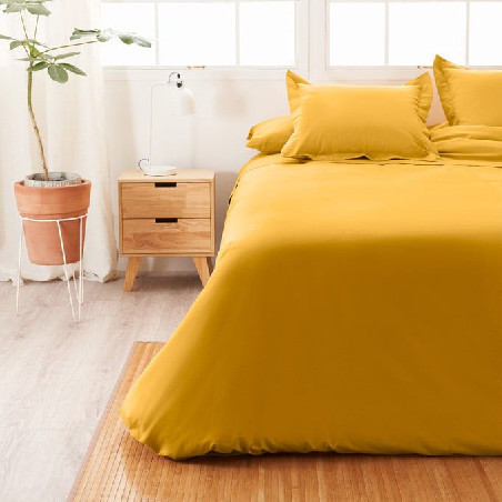 Funda Nórdica Algodón - Basic Amarillo | Ropa para el hogar