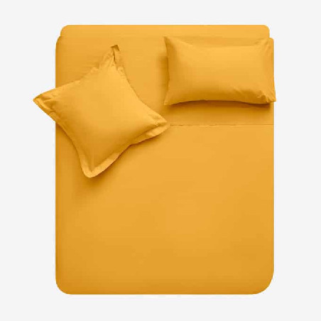 Sábana Ajustable Algodón - Basic Amarillo | Ropa para el hogar Sábana Ajustable Algodón - Basic Amarillo | Ropa para el hogar