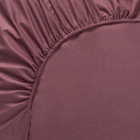 Sábana Ajustable Algodón - Basic Berenjena | Ropa para el hogar
