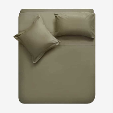 Sábana Ajustable Algodón - Basic Caqui | Ropa para el hogar