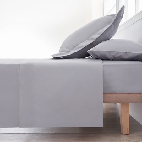 Sábana Ajustable Algodón - Basic Gris | Ropa para el hogar