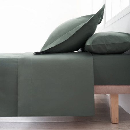 Sábana Encimera Algodón - Basic Musgo | Ropa para el hogar