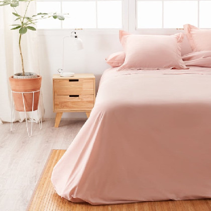 Cotton Flat Sheet - Basic Nude