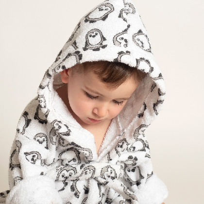 Albornoz Infantil - Pingüinos | Ropa para el hogar