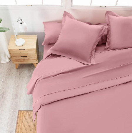 Sábana Encimera Algodón - Basic rosa | Ropa para el hogar