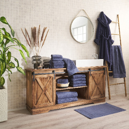 Albornoz Terciopelo - Basic LM Indigo | Ropa para el hogar Albornoz Terciopelo - Basic LM Indigo | Ropa para el hogar