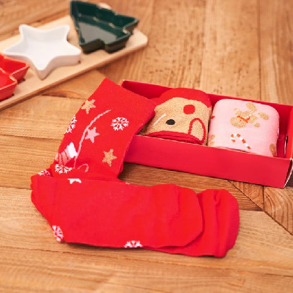 Antislip socks in gift box...