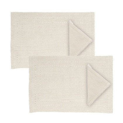 Placemats and napkins set -...