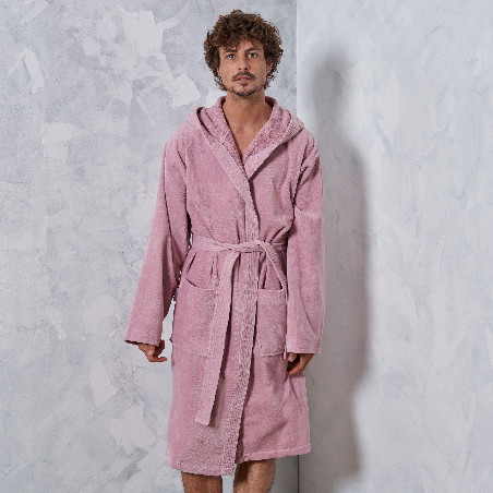 Pale pink dressing clearance gown