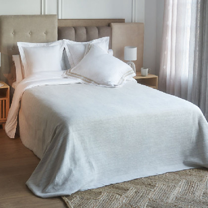 Manta polar azul para sofá y cama, grande y tacto suave.