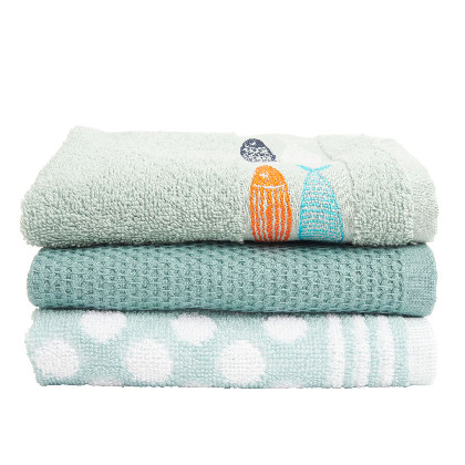 Set 3 - Cotton Kitchen Towels - Peces