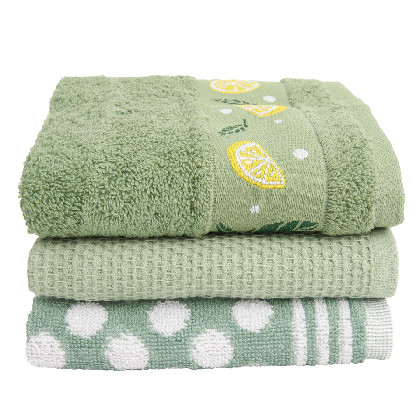 Set 3 - Cotton Kitchen Towels - Limones
