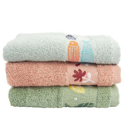 Set 3 - Cotton Kitchen Towels - Bordados