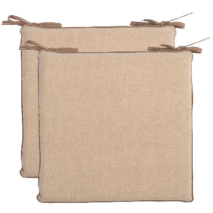 Pack 2 cojines silla - Basic Taupe