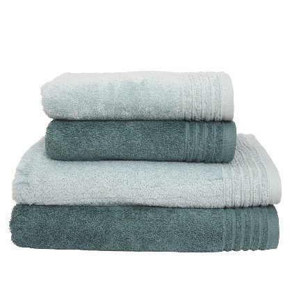 Set 4 Tovalloles cotó pentinat - Basic LM Blau i Blau Cel