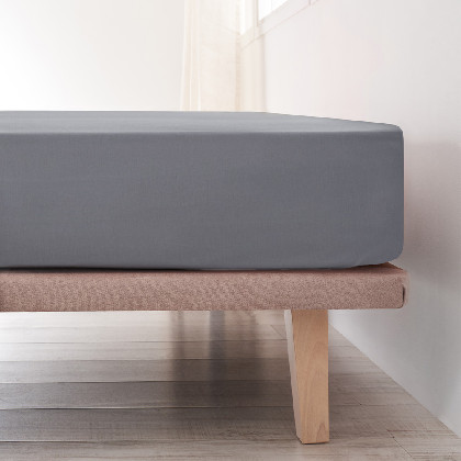 Sábana Ajustable 100% Algodón - Basic Marengo