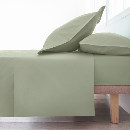 Cotton Flat Sheet - Basic olivine