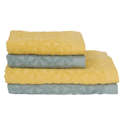 Set 4 pieces Carded Cotton Towels - Amy Combi