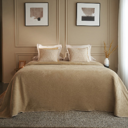 Cotton Blanket - Piumone Camel