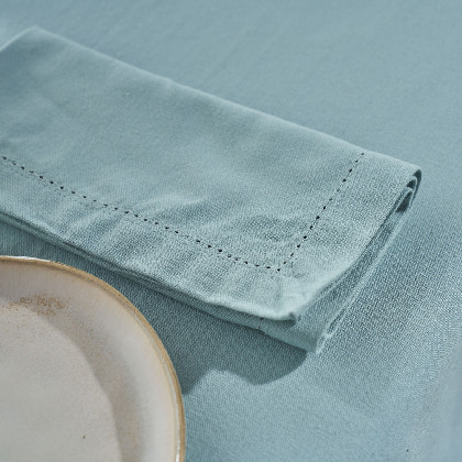 Cotton Set 2 napkins - Basic aqua