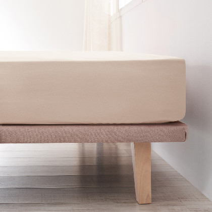 Llençol Ajustable Cotó - Basic Beige