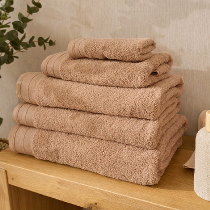 Cardes Cotton Bath Towel - Basic LMQ Taupe