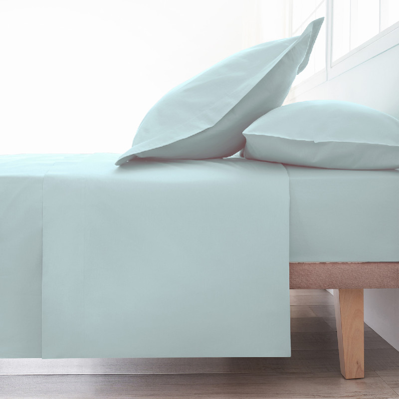 Cotton Flat Sheet - Basic aqua