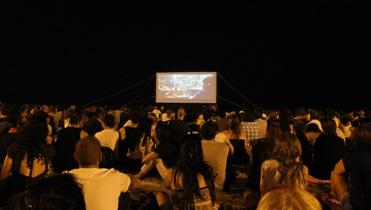 Cine en la playa