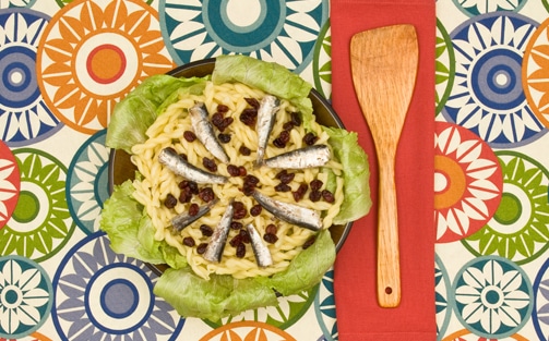 Ensalada de pasta y sardinas