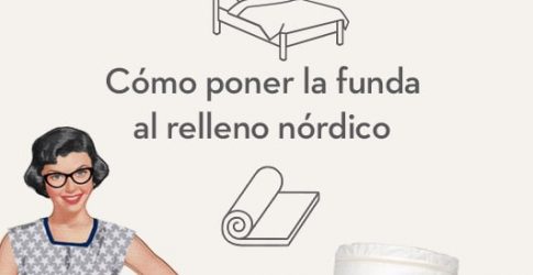 Cómo poner la funda al relleno nórdico