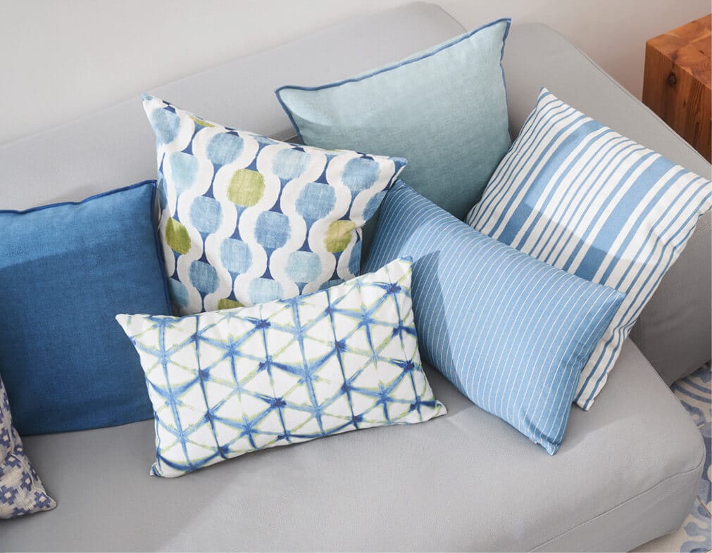 combinacions coixins per a sofa gris