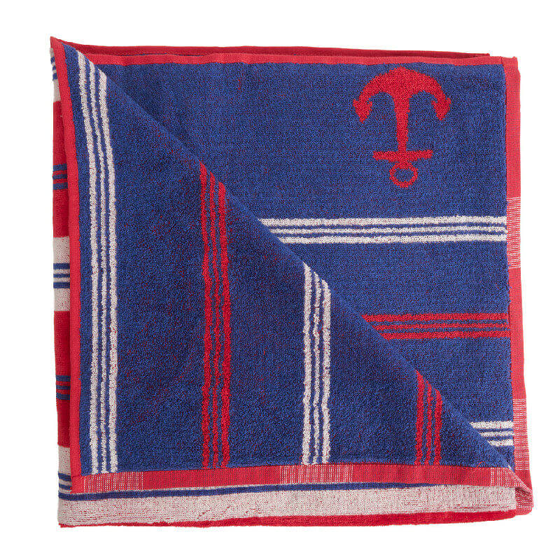 Toalla Playa - Navy stripes