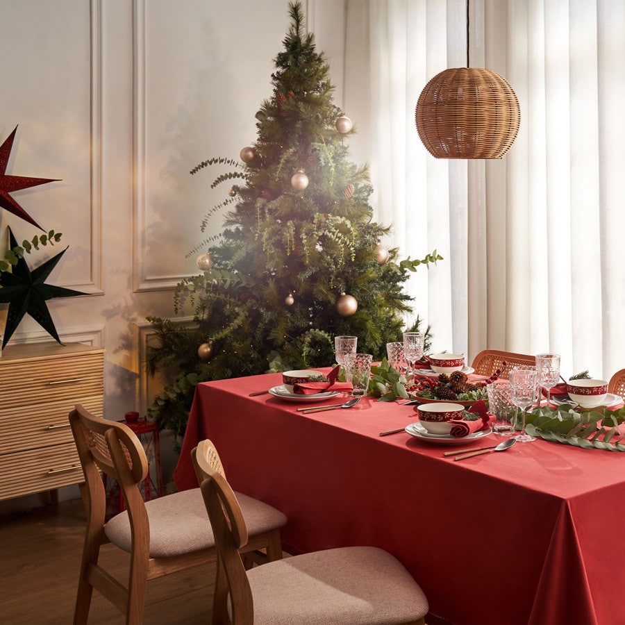 Taules de Nadal Decorades Senzilles (2)